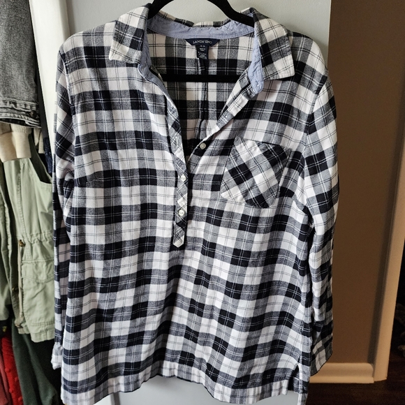 Landsend Plaid Shirt/Tunic - Picture 1 of 9
